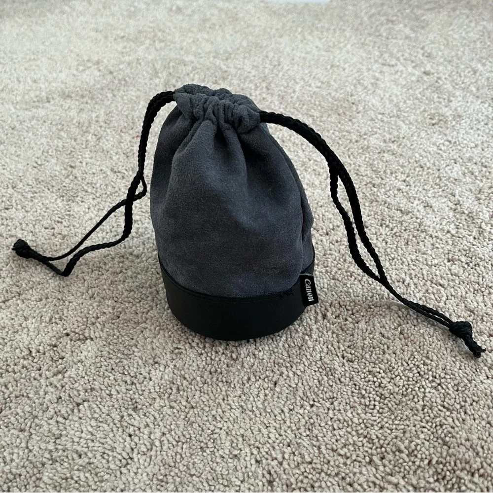 Gray and Black Canon Drawstring Bag/Case LP1016
